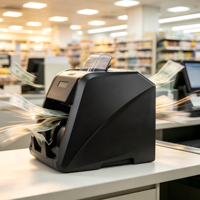 Contadores de Billetes de Alta Velocidad para Monedas Mixtas, Máquina Contadora de Dinero con 2 CIS
