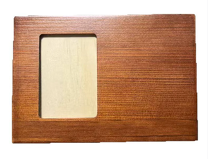 קופסת זיכרון מעץ מלא, מאושרת על ידי BANABA CE, לחיות מחמד (כלבים וחתולים), עם מסגרת לתמונה. - Product Image 6