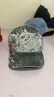 5-delige Dobby fluwelen baseballcap & snapback pet 100% fluweel promotioneel met stippen/fruitmotieven