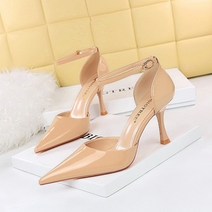 Femme Talon <b>Pumps</b> Patent Leather Shoes 2025 Sexy Women Ladies Heels - Product Image 1