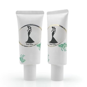 Customized 50ml Plastic Cosmetic Tubes Flat Oval Soft Tube Empty Packaging For Sunblock <b>Sunscreen</b> Cream Tube Cosmetic Pack - Product Image 6