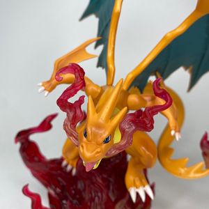 Figurine <span class=keywords><strong>Lumineuse</strong></span> Pokémon Charizard – Cadeau de Collection Anime, Modèle PVC Mignon, Ornement de Bureau - Product Image 3