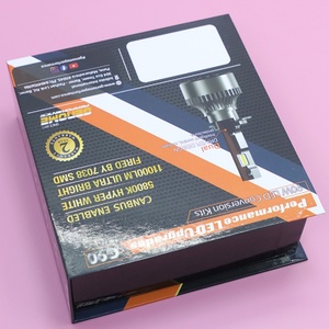 Caja de Embalaje de Cartón OEM para Kit de Proyectores de Faros LED para Automóviles de Lujo, Caja de Papel para Faros Delanteros, Caja para Bombillas LED Halógenas Personalizada - Product Image 4