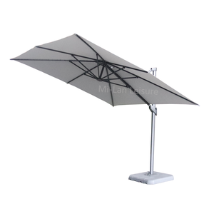 10ft Square Big Shelter <strong>Tilt</strong> Mechanism Cantilever <strong>Garden</strong> <strong>Parasols</strong> Commercial Hanging Patio Umbrellas Outdoor Furniture Modern - Product Image 2