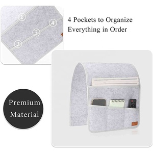 Customized Personalized Sofa Arm Storage Bag Durable <strong>Bedside</strong> Sofa Armrest <strong>Organiser</strong> Hanging - Product Image 4