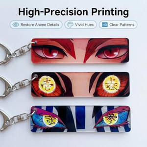 OEM ODM - Juego de 9 piezas de ojos acrílicos transparentes de personajes de anime <span class=keywords><strong>Demon</strong></span> <span class=keywords><strong>Slayer</strong></span>, accesorio lindo de <span class=keywords><strong>manga</strong></span> para tarjetas y colgantes. - Product Image 3