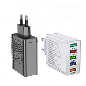 Bán buôn 5V 3A đa cổng sạc 5USB sạc đầu <span class=keywords><strong>5</strong></span>-Port chúng tôi EU Power Adapter cho <span class=keywords><strong>iPhone</strong></span> Samsung QC3.0 điện thoại sạc cắm - Product Image 1