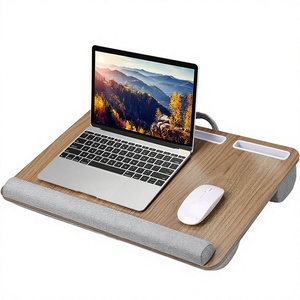 Soporte Plegable para Portátil Jumon con Diseño de Madera - Soporte Portátil para Cámara con Cojín - Reposamuñecas Compatible con Portátiles de hasta 17 Pulgadas de Bambú - Product Image 2