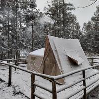 Tente de camping familiale gonflable Oxford légère, imperméable, quatre saisons, installation instantanée, une chambre, un salon, 8-10 personnes
