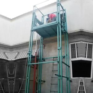 Auf und Ab für Lager Hydraulische 200kg 500kg 600kg Hebebühne Führungs schiene Aufzug Fracht lift