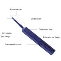 Kit de stylos de nettoyage antistatiques pour fibres optiques avec diamètre de 1,25/2,5 mm pour connecteurs LC/SC/MU et maintenance des réseaux de télécommunications FTTH