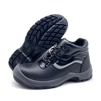 Chaussures de sécurité de marque en cuir véritable Bottes de sécurité pour le travail industriel anti-chocs S3 Chaussures de sécurité avec embout en acier pour hommes