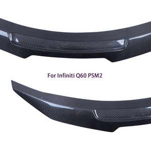 สำหรับ Q60 Q60S รถเก๋ง PSM สไตล์คาร์บอนไฟเบอร์สปอยเลอร์ท้ายรถปีก2013-2023 - Product Image 3