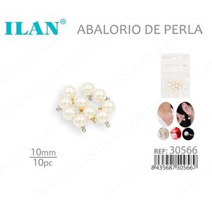 Perline di perla Ilan da 10 mm, 10 pezzi, per decorazioni nail art - Product Image 3