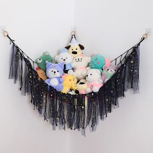 Oem/odm fait à la main <span class=keywords><strong>en</strong></span> macramé peluche jouet hamac multicolore peluche jouet plateau <span class=keywords><strong>de</strong></span> rangement hamac <span class=keywords><strong>coin</strong></span> suspendu - Product Image 3