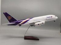 Modèle d'avion en résine Airbus A380 Thai Airlines 1/160 Scale Diecast Engines Business Gift Folk Art
