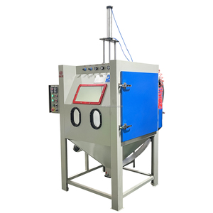 Machine <span class=keywords><strong>de</strong></span> <span class=keywords><strong>sablage</strong></span> <span class=keywords><strong>automatique</strong></span> pour le nettoyage des métaux, <span class=keywords><strong>cabine</strong></span> <span class=keywords><strong>de</strong></span> <span class=keywords><strong>sablage</strong></span> avec panier rotatif - Product Image 4