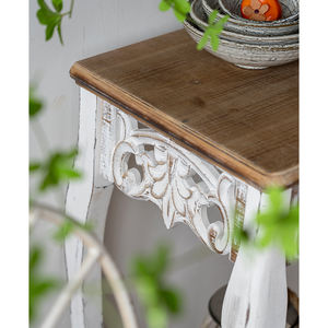 Meubles de salon de maison fabricant rétro de <span class=keywords><strong>table</strong></span> <span class=keywords><strong>console</strong></span> en bois sculpté de reproduction antique faite à la main - Product Image 2