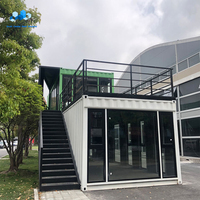 Maison conteneur à 2 étages, maison préfabriquée modulaire personnalisée, structure en acier pour hôtel de luxe, complexe hôtelier, vente en gros directe d'usine