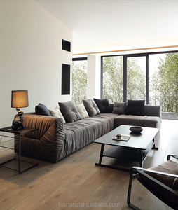 Meubles 3 pièces Royal Big Sofa ensemble nordique de salon de luxe canapé turc noir et or canapé incurvé salon - Product Image 4