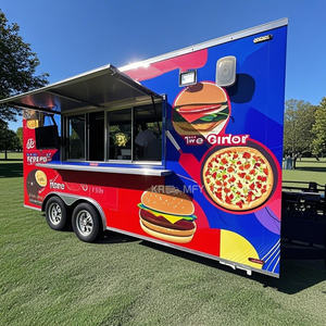 2025 <b>Mobile</b> Bakery Fast Ice Cream Cart Trailer Dessert Food Truck With <b>Kitchen</b> For Sale In Us - Product Image 3