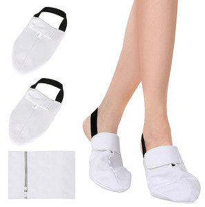 แผ่นประคบน้ำมันละหุ่งสำหรับเท้า แผ่นประคบเท้าดีท็อกซ์แบบใช้ซ้ำได้ ถุงเท้าคลุมนิ้วเท้าแบบซ่อน น้ำมันละหุ่งสำหรับเท้าสำหรับผู้ชาย - Product Image 1