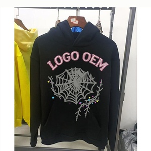 Felpe con Cappuccio Personalizzate di Alta Qualità, Stile Hip-hop, Design con Stampa in Schiuma, Motivi e Lettere, Oversize, <span class=keywords><strong>Maniche</strong></span> Lunghe, Unisex - Product Image 3