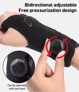 Logo personnalisé Poignet Soutien Wraps pour Gym Fitness Haltérophilie Musculation Protecteur Réglage Nylon Coton Néoprène Polyester - Product Image 4