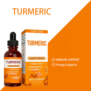 Gouttes buvables de curcuma pour adultes - Soutient la santé immunitaire et la production d'énergie - Saveur originale - Flacon de 60 ml - Dose de 2 ml - Product Image 5
