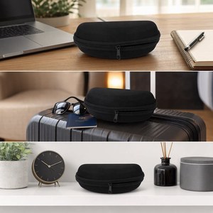 Estuche para Gafas de Sol con Cierre de Cremallera Fang Fei, EVA, Grande, Negro, Resistente a la Presión, Portátil, Caja de Almacenamiento para Lentes - Product Image 2