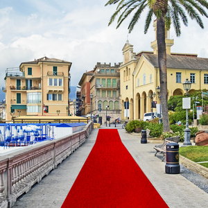 Tappeto Espositivo in Poliestere <span class=keywords><strong>Rosso</strong></span> Brillante Stile <span class=keywords><strong>Kilim</strong></span>, Personalizzabile, per Uso Commerciale e Domestico, Facile da Pulire, Adatto agli Animali Domestici - Product Image 6