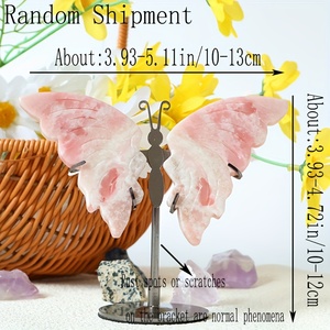 Vente en gros d'artisanat en cristal naturel <span class=keywords><strong>de</strong></span> haute qualité, ailes <span class=keywords><strong>de</strong></span> papillon en œil <span class=keywords><strong>de</strong></span> <span class=keywords><strong>tigre</strong></span> faites à la main, ailes en cristal pour la décoration, Cuican Fashion - Product Image 2