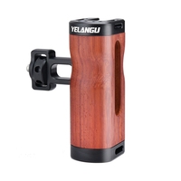 Poignée latérale en bois YELANGU LW-B01-2 avec griffe porte-accessoire pour cage de caméra LW-B01