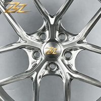 Jantes en alliage d'aluminium forgé BZ 16-26 pouces, monobloc, multi-rayons, 5x112 5x114.3 5x120, finition polie, 8J 30 pour voitures Audi