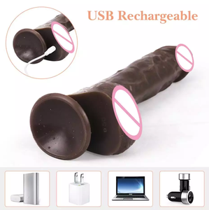 Vibratore Dildo Nero con Funzione di Spinta e Telecomando, 8 Modalità di Spinta, Dildo Realistico Vibrante, Vibratore Punto G, Giocattoli Sessuali per Adulti - Product Image 3