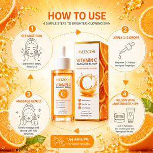 Sérum Visage Éclaircissant et Blanchissant Coréen Vegan et Naturel à la Vitamine C et à l'Acide Hyaluronique OEM ODM 30ml - Product Image 6