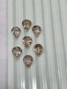 Producto a granel hecho a mano de la mejor calidad, piedras preciosas de morganita Natural con excelente acabado, forma de pera calibrada suelta tratada térmicamente - Product Image 4