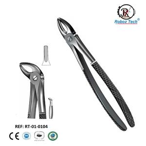 Outil de base chirurgicale manuelle en acier inoxydable Fig. 8 Pince d'extraction dentaire pour instruments dentaires centraux et canins supérieurs - Product Image 6