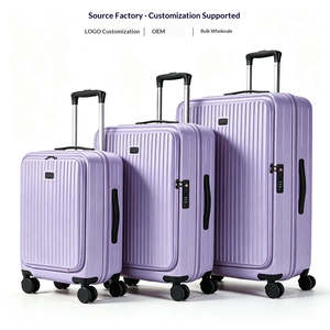 Valise à roulettes <span class=keywords><strong>de</strong></span> style dessin animé pour PC, ensemble <span class=keywords><strong>de</strong></span> 3 sacs <span class=keywords><strong>de</strong></span> voyage avec doublure en polyester et fermeture éclair - Product Image 1