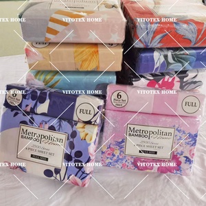 Juego <span class=keywords><strong>de</strong></span> sábanas <span class=keywords><strong>de</strong></span> <span class=keywords><strong>6</strong></span> piezas con estampado Floral <span class=keywords><strong>de</strong></span> estilo americano <span class=keywords><strong>de</strong></span> lujo con estampado <span class=keywords><strong>de</strong></span> microfibra suave para sábanas al por mayor <span class=keywords><strong>2023</strong></span> - Product Image 4
