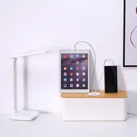 Boîte de gestion des câbles en plastique ABS, organiseur de multiprises, boîte de rangement pour câbles de bureau, pour la maison et le bureau