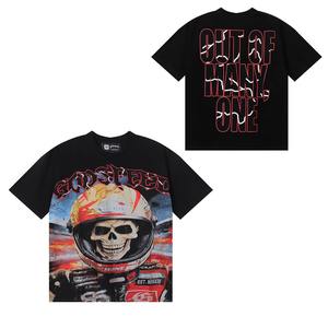 Camiseta HYCH Godspeed, Calidad Original, 100% Algodón, Estilo Urbano, Hombros Caídos, Manga Corta, Estampado <span class=keywords><strong>Vintage</strong></span> para Hombre - Product Image 1