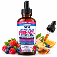 Multivitamines liquides prénatales faciles à prendre, végétaliennes, sans fer, sans sucre, pour la préconception, la grossesse, le post-partum et le soutien quotidien - Vente en gros