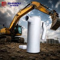 Silenciador de Motor para Excavadora SHIYOU EX120-5, 4333182 446845, Silenciador de Escape para Piezas de Maquinaria de Construcción, Venta al Por Mayor