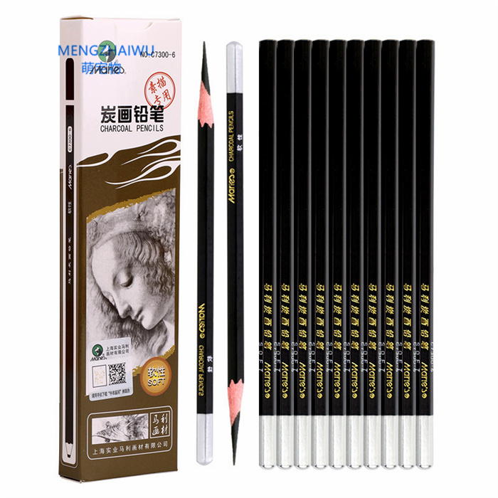 no stock School supplies for students painting art stationery set Drawing sketch 2B4BHB14B Pencil charcoal pen wooden pencil set