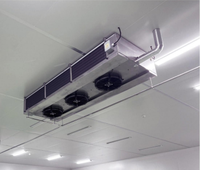 Évaporateur pour entrepôt frigorifique avec dégivrage à gaz chaud, refroidisseur d'air suspendu au plafond, refroidisseur d'air industriel pour entrepôt frigorifique