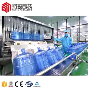 5 Gallon 20L Plastic PET PC Bottle Barrel Jar Mineral Pure Drinking Water Filling Capping Machine