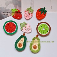 Aksesoris Rajutan Wol Buatan Tangan Asli Impor, Laris untuk Grosir, Hiasan Pakaian, Tas, dan DIY