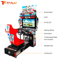 Kit de jeu d'arcade de course automobile Outrun de 32 pouces, simulateur de conduite, jeu vidéo de course automobile à un joueur