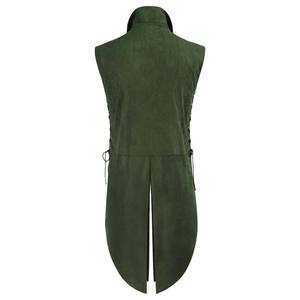 Costume da Uomo per Halloween, Gilet Senza Maniche in Stile Medievale Vintage Steampunk, Abito da Re degli Elfi MDEC-054 - Product Image 5